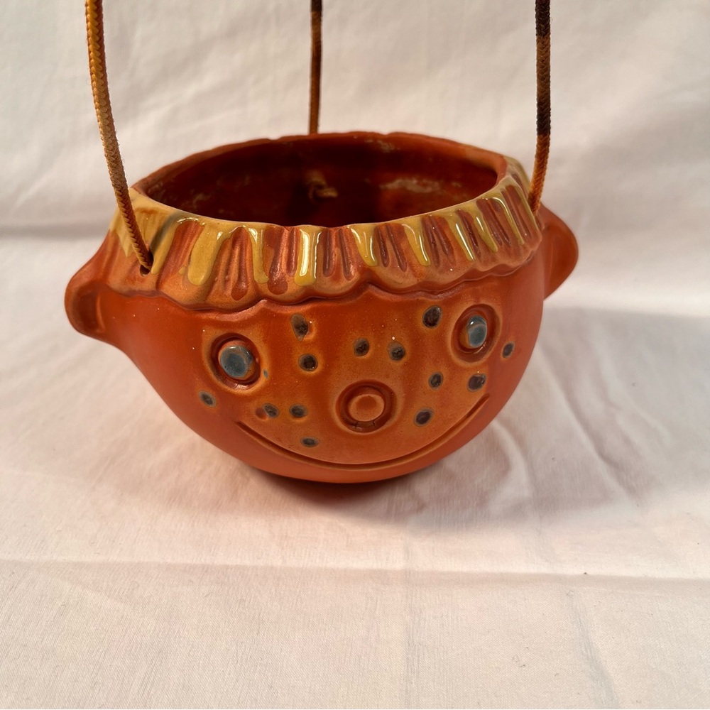 Vintage 60’s hanging planter People Lover face